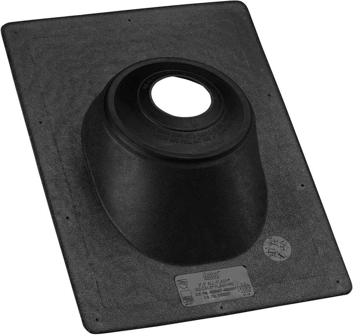 Oatey 11920 Roof Flashing Power 3-Inch - 4-Inch Replacement MPN 11920