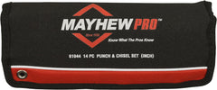 Mayhew 61044 Punch and Chisel Kit 14-Piece Black