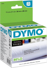 DYMO 30321 LW Large Mailing Address Labels for LabelWriter Label Printers, White, 1-4/10 x 3-1/2, 2 Rolls of 260