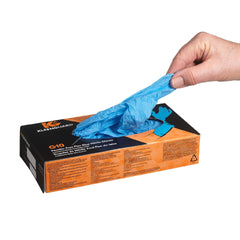 KleenGuard 38521 G10 Flex Blue Nitrile Gloves Large Powder-Free 2 Mil 100 Gloves/Box