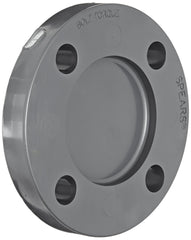 Spears 853-012 Series 853 PVC Pipe Fitting Blind Flange Class 150 Schedule 80 Gray 1-1/4