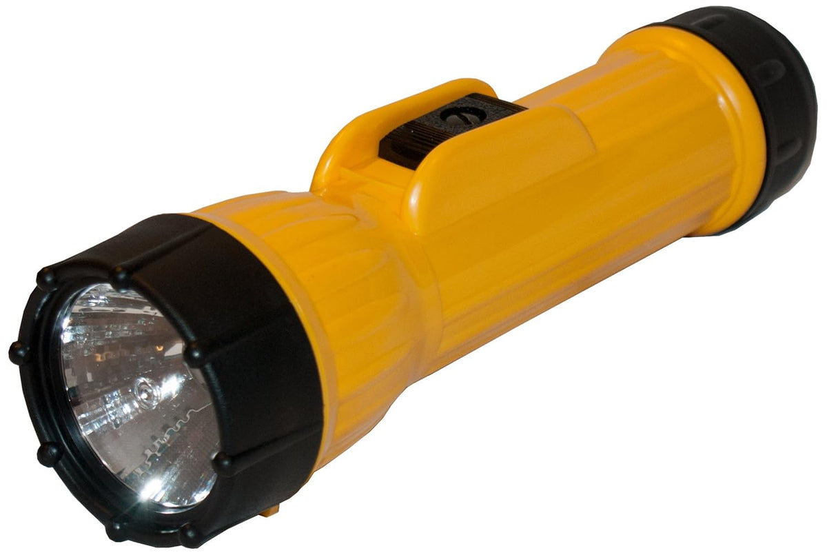 Bright Star 11500 LED 2D Cell Heavy Duty Safety Flashlight Lightweight Anti-Roll