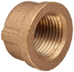 Merit Brass X116-24 Brass Pipe Cap 1.5 Inch Brass