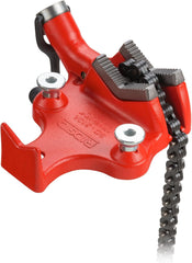 Ridgid 40210 Top Screw Bench Chain Vise for 1/4 to 6 Pipe and Tubing 11x11x7 Red