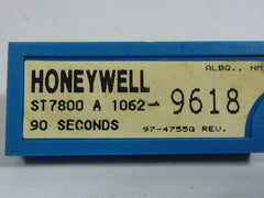 Honeywell ST7800A1062 Purge Timer 90 Seconds For 7800 Series