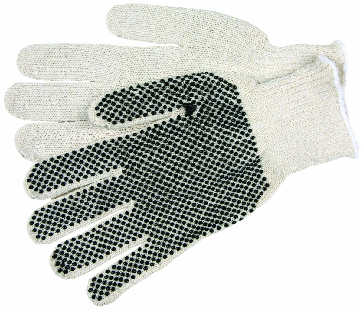 MCR Safety 9657LM Economy Weight Cotton Polyester 7 Gauge String Knitted Gloves Large 1-Pair