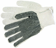 MCR Safety 9657LM Economy Weight Cotton Polyester 7 Gauge String Knitted Gloves Large 1-Pair