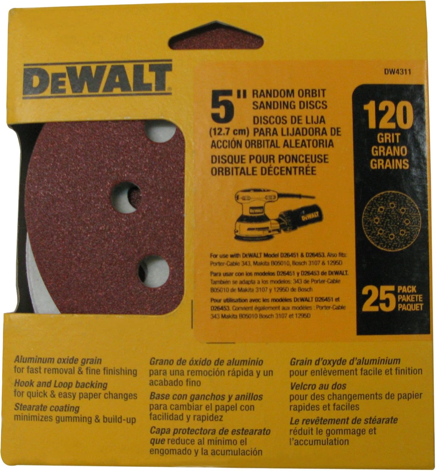 DEWALT DW4311 SANDING DISCS