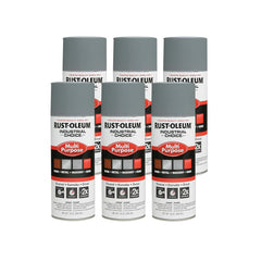 Rust-Oleum 1680830V Industrial Choice 1600 System Multi-Purpose Spray Primer 12 oz Gray 6 Pack