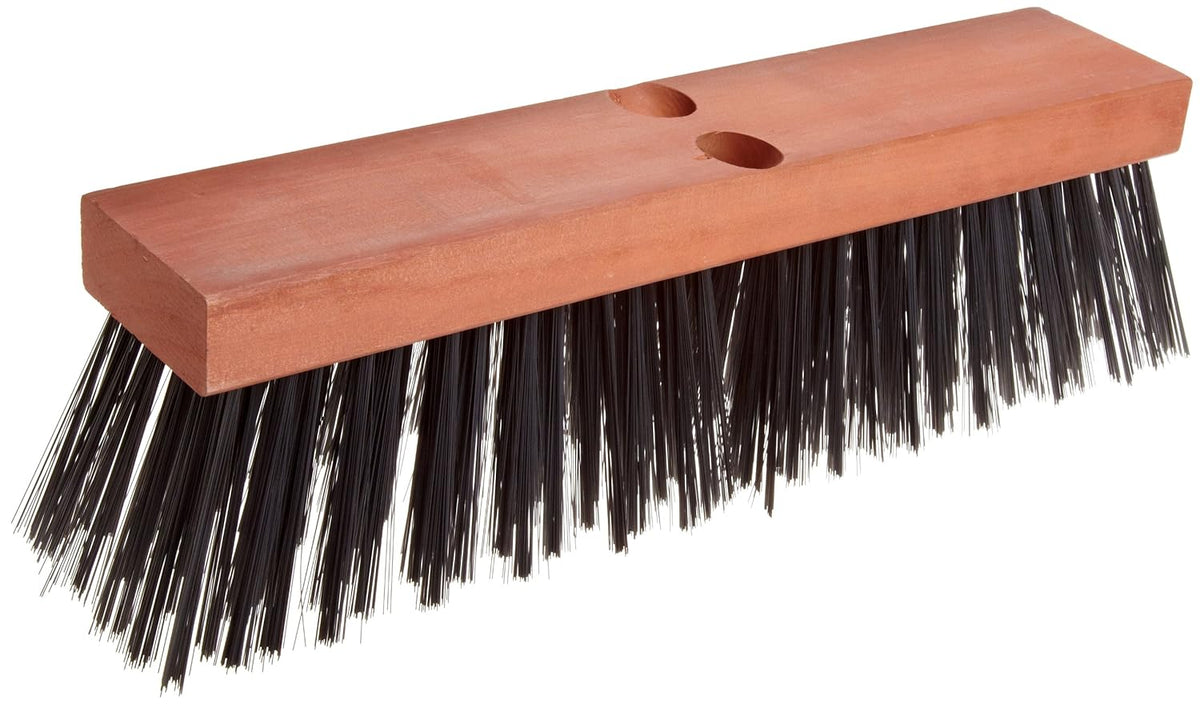 Magnolia Brush 3916 Carbon Steel Wire Street Push Broom 16 Inch