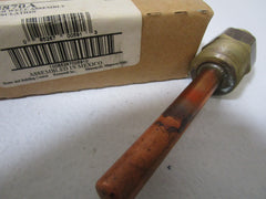 Honeywell 123870A 3/4 NPT Copper Well Assy. W/3 Insertion Length