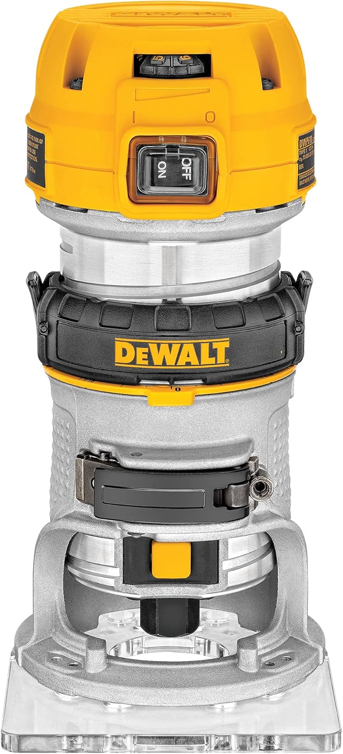 DEWALT DWP611 Router, 1-1/4 HP, 11-Amp, Variable Speed Trigger, Corded