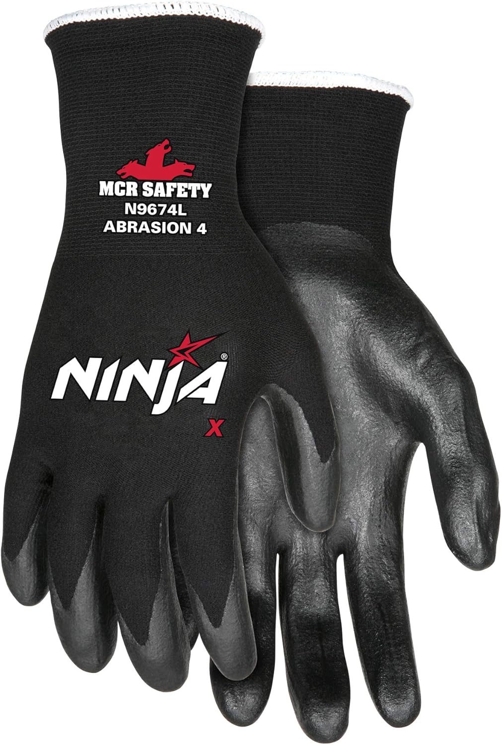 MCR Safety N9674M Ninja X Work Gloves Medium Bi-Polymer Coated