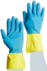 MAPA Professional 405429 Two-Tone NS-53 Neoprene and Natural Latex Glove Chemical Resistant Size 9