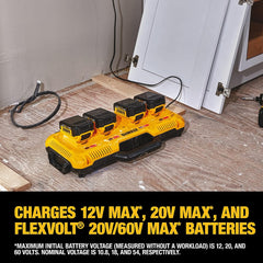 DEWALT DCB104 20V MAX Battery Charger 4-Port Simultaneous Charging