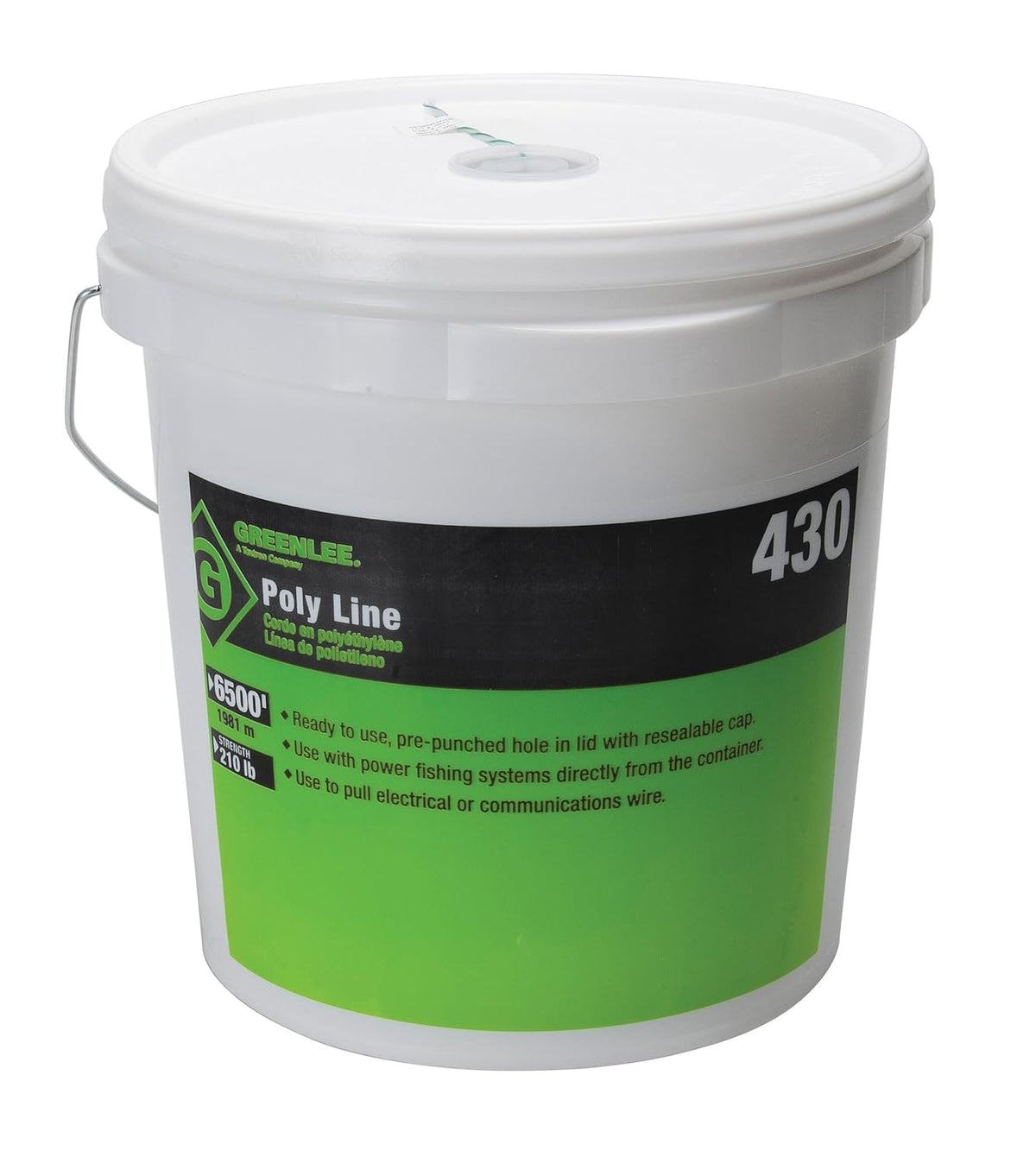 Greenlee 430 Fishing Line 6500 Ft 210 Lb Cap