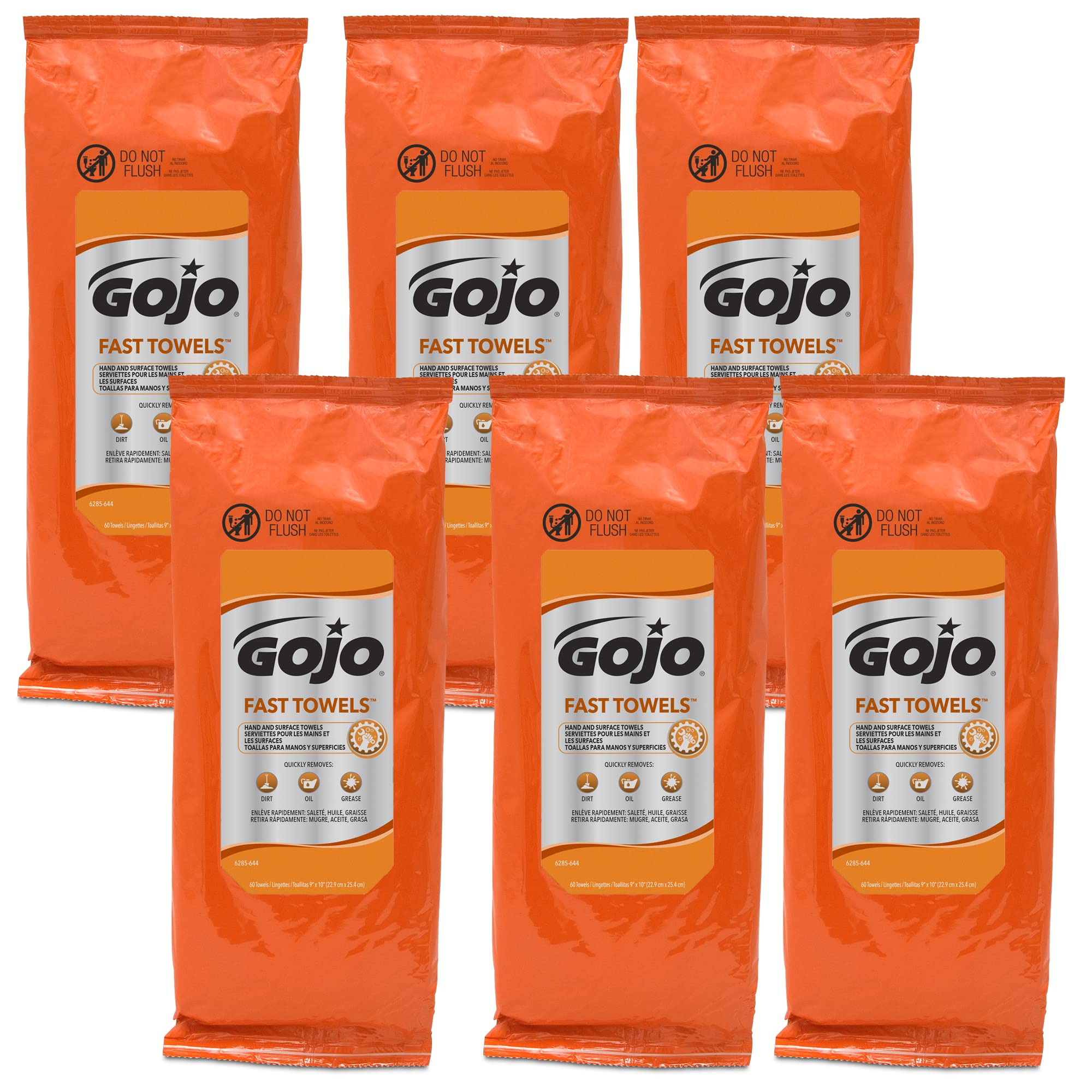 Gojo 6285-06 Fast Towels 60 ct Fast Towels or Wipes