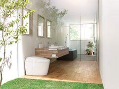 TOTO MS988CUMFG#12 Neorest RH Dual Flush 1.0 or 0.8 GPF Toilet with Integrated Bidet Seat and EWATER Sedona Beige