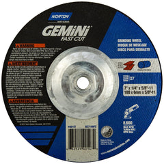 Norton 66252940147 Gemini FastCut AO Grinding Wheels Type 27 7 Inch 10 Pack