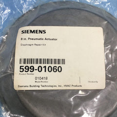 SIEMENS 599-01060 Siemens 599-01060 Diaphragm Replacement Kit for Flow Rite Ap 599 Series 8 Pneumatic Valve Actuator