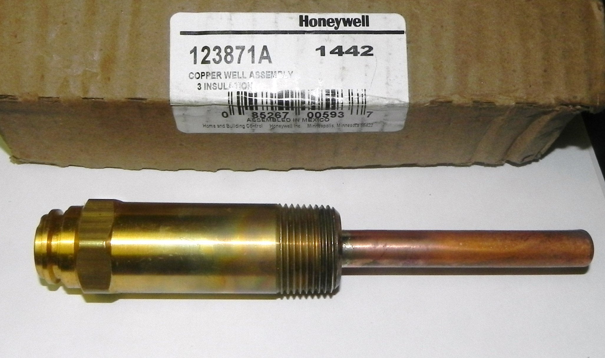 Honeywell 123871A 3/4 NPT Copper Well Assembly