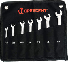 Crescent CCWSRSAE7 12 Point SAE Combination Wrench Set One Size