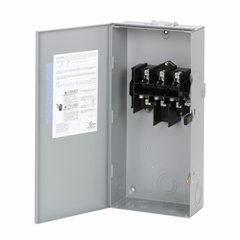 Eaton DG323URB DG Series Non-Fusible Rainproof General Duty Safety Switch 240 VAC 100 A 15 hp 30 hp TPST Contact 3 Poles