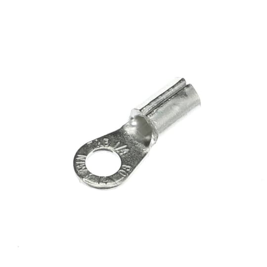 ABB D71 Thomas & Betts D71 8 AWG Wire Range 1/4 Inch Bolt Hole Non-Insulated Brazed Seam Ring Terminal