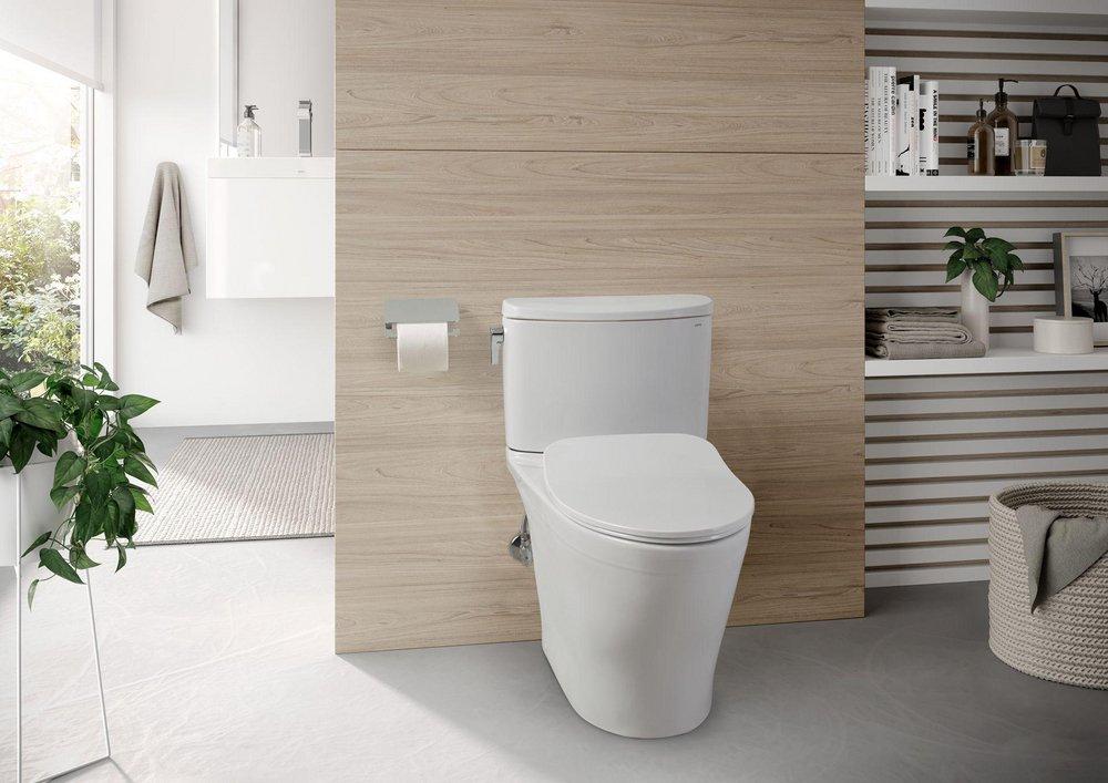 Toto MS442234CEFG#01 Nexus 1.28 GPF Two-Piece Elongated Chair Height Toilet with Tornado Flush Technology - Seat Included