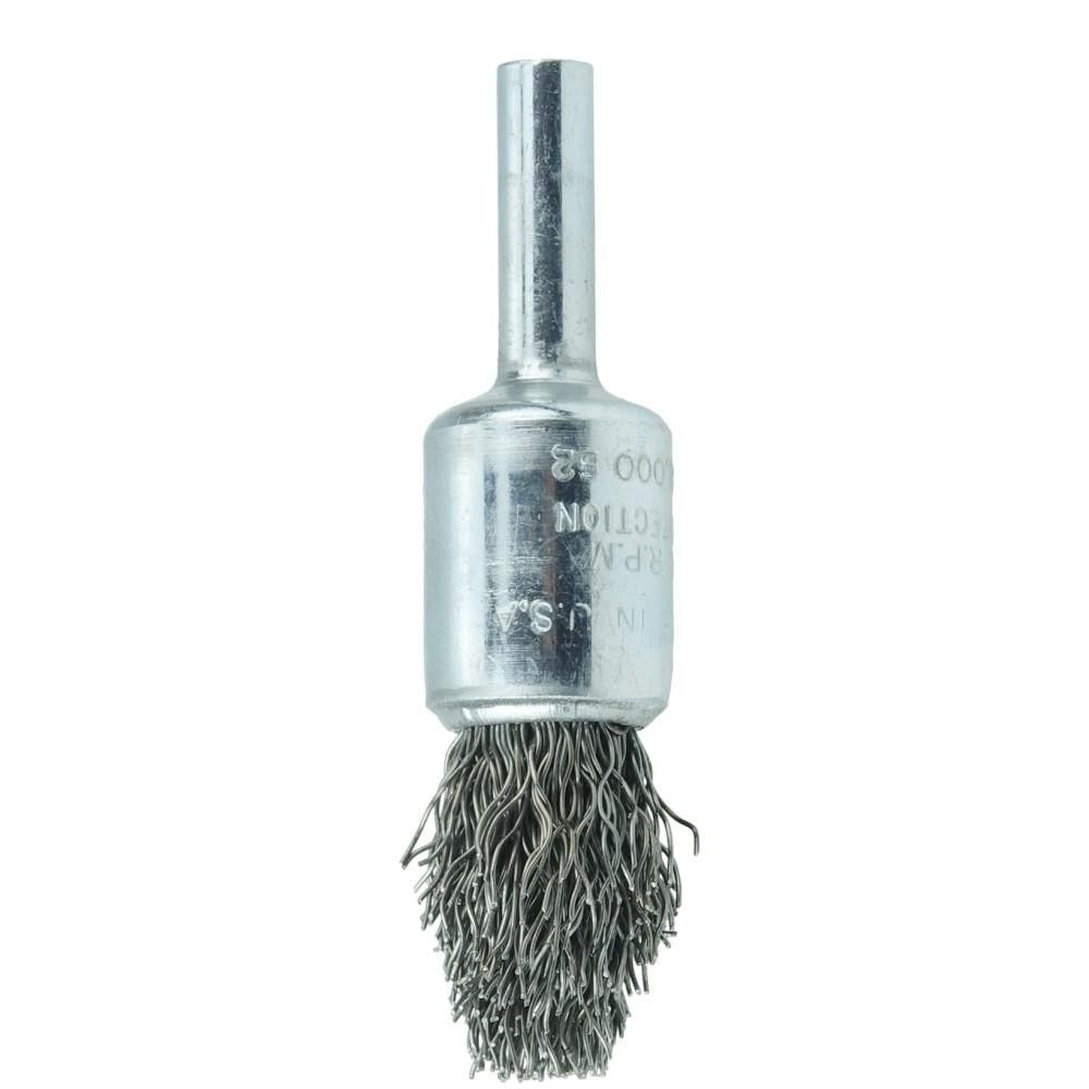WEILER Weiler 10302 End Brush Steel Crimped Wire 25000 Rpm