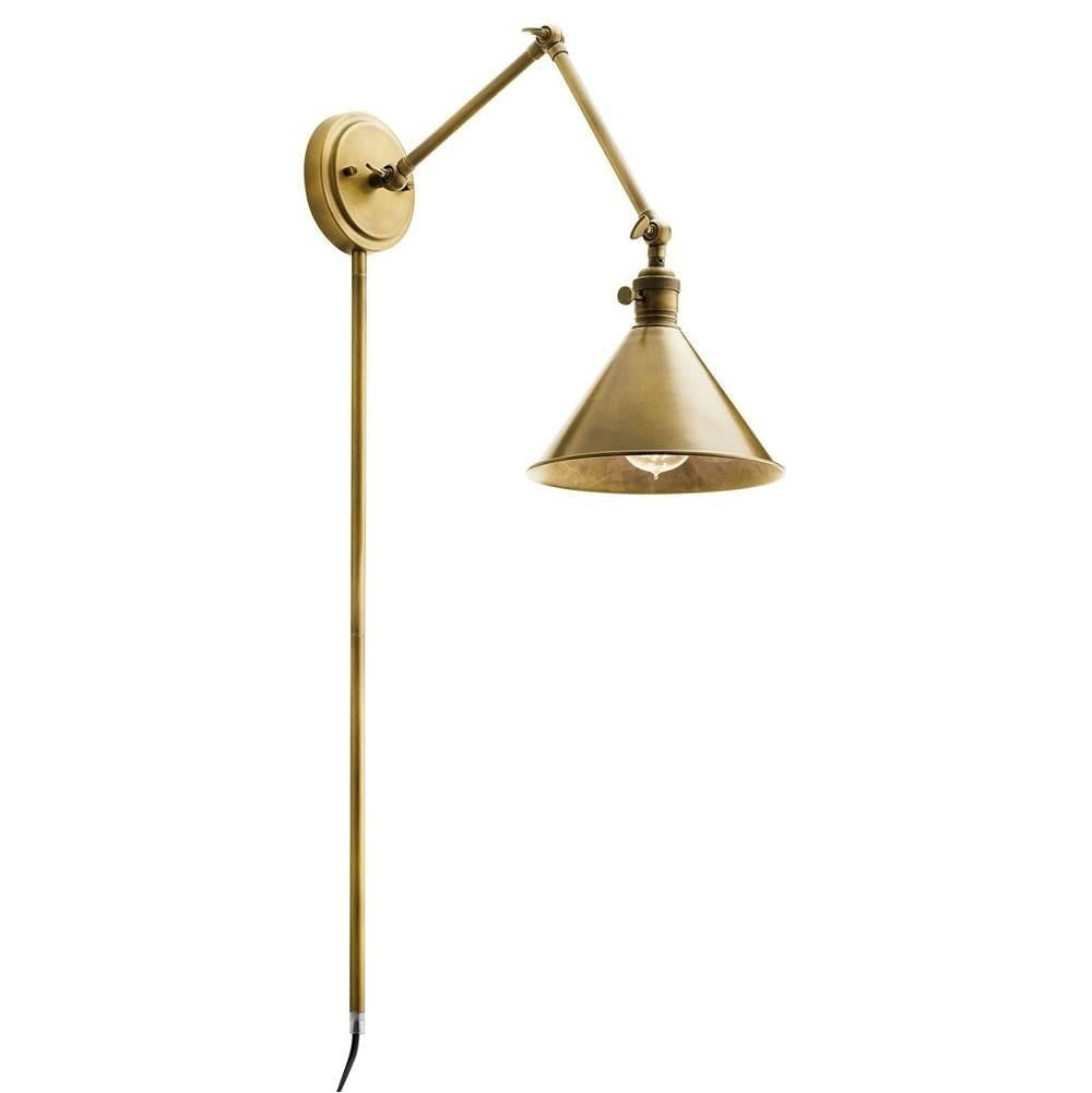 KICHLER Kichler Kich 43115nbr Ellerbeck Wall Sconce Natural Brass