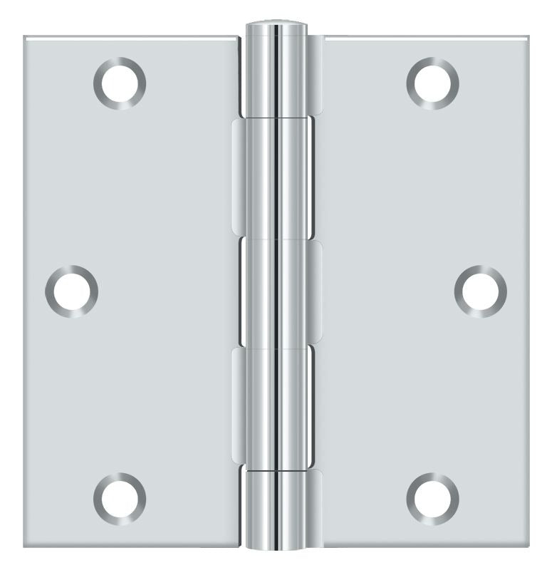 DELTANA Deltana S35U26-R Square Door Hinge Bright Chrome