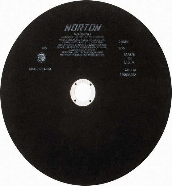 NORTON Norton 66253322863 Cutoff Wheel 13-3/4 in Aluminum Oxide