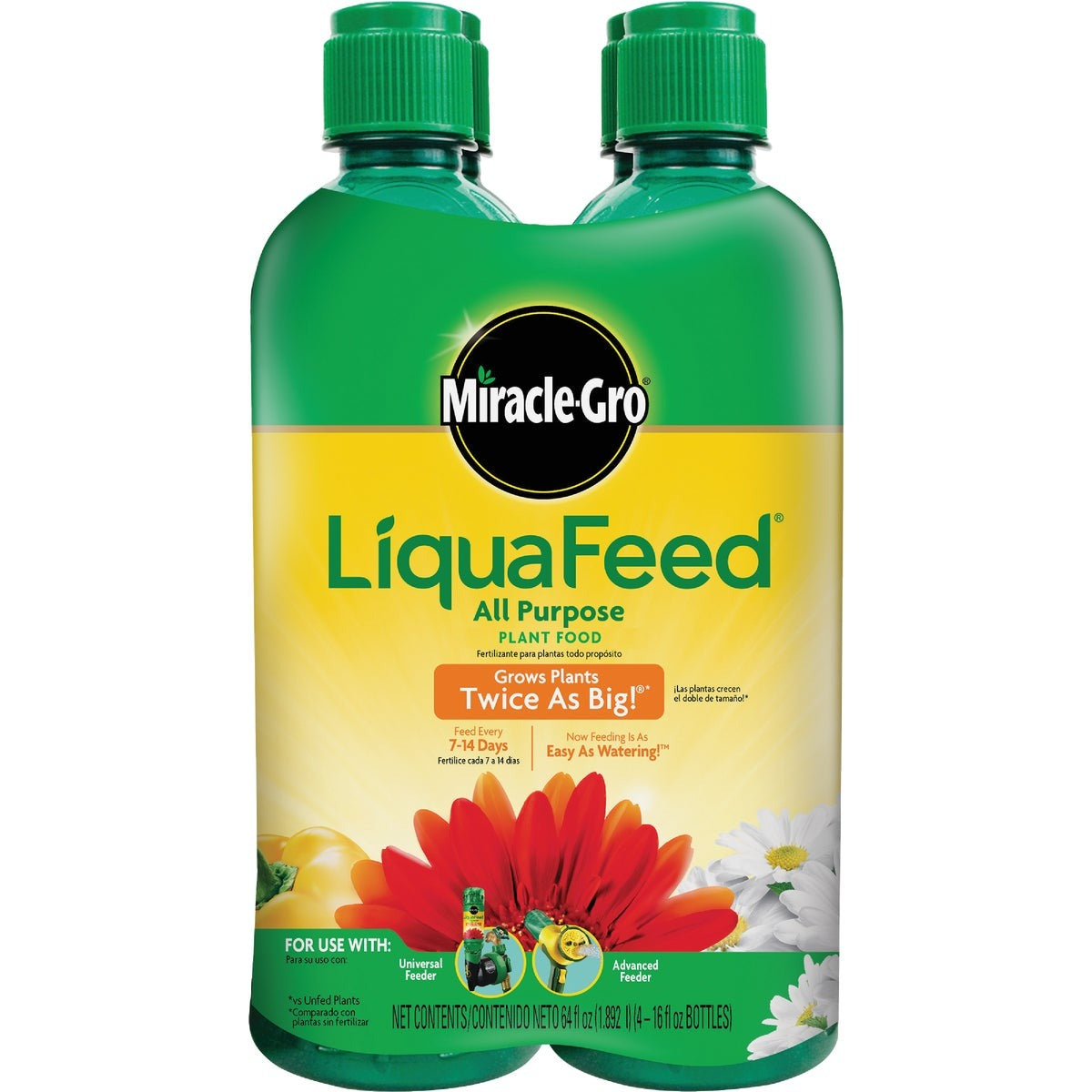 MIRACLE-GRO Miracle-gro 1004325 Liquafeed Plant Food Refill 4 Pack