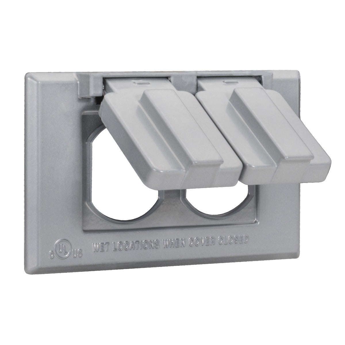 SOUTHWIRE Southwire WCH1DUP-UPC Weatherproof Duplex Cover with Spring Loaded Lid (1-Gang Horizontal)