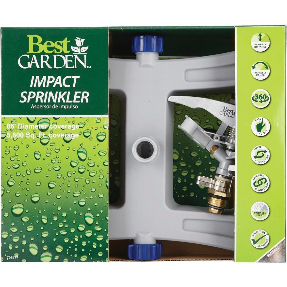 BEST GARDEN Best Garden JR0736 Sled Impulse Sprinkler 5800 sq ft (1 Pack)