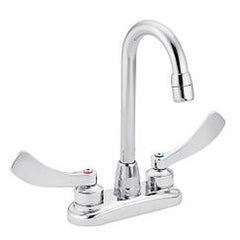 Moen 8278SM M-DURA Two Handle Centerset Bathroom Sink Faucet in Polished Chrome