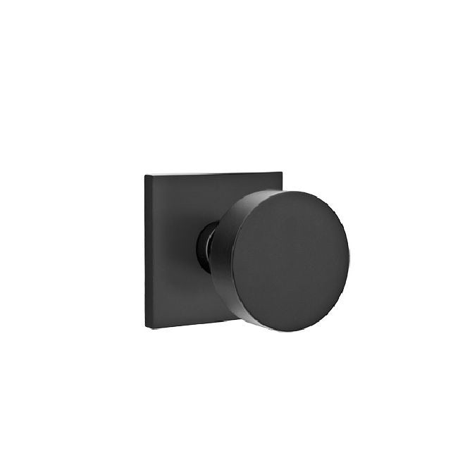 EMTEK Emtek 5110ROUUS19 Round Knob Passage Set Flat Black