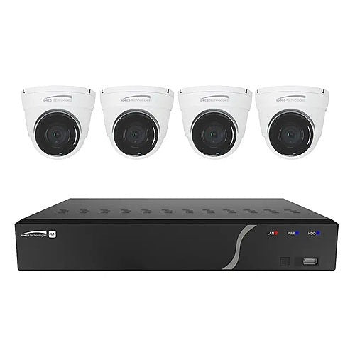SPECO Speco ZIPK4N1 4-channel Nvr Kit 4 5MP Ip Cameras