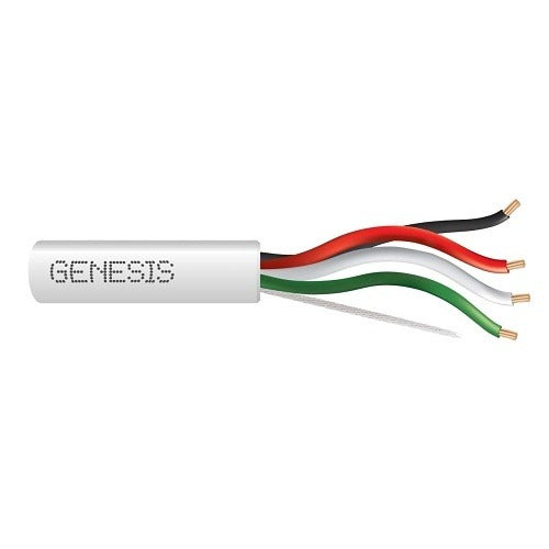 SOUTHWIRE Genesis Cable 31041101 22/4 Stranded CL2P Security Cable White