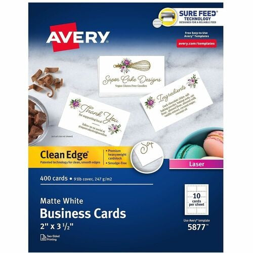 AVERY Avery AVE5877 Business Cards Laser 400 Count