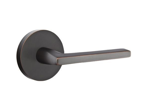 EMTEK Emtek 5209HLOUS10BLH Helios Lever Privacy Set Oil Rubbed Bronze