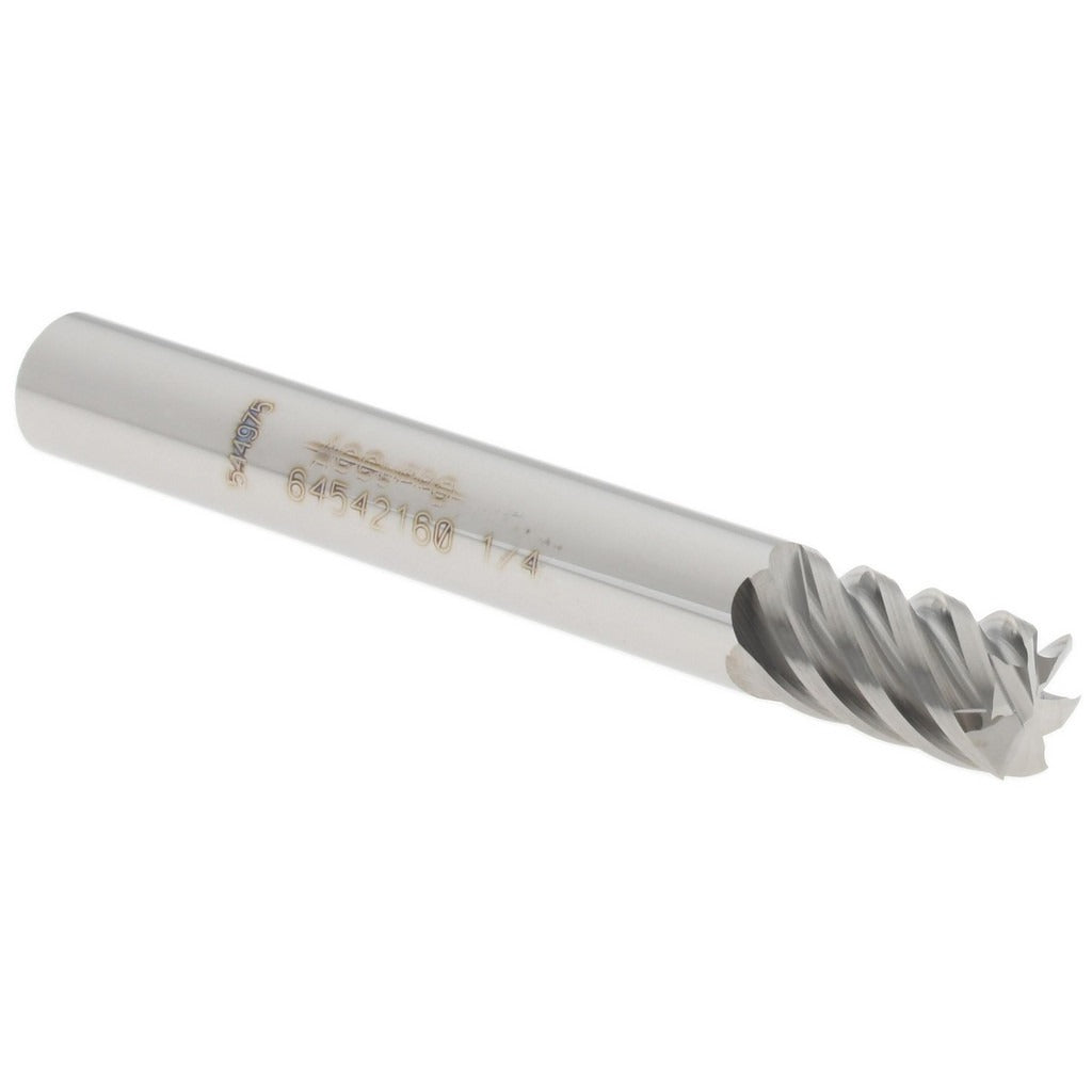 ACCUPRO Accupro 12177407 Square End Mill 1/4 in 6 Flute Carbide