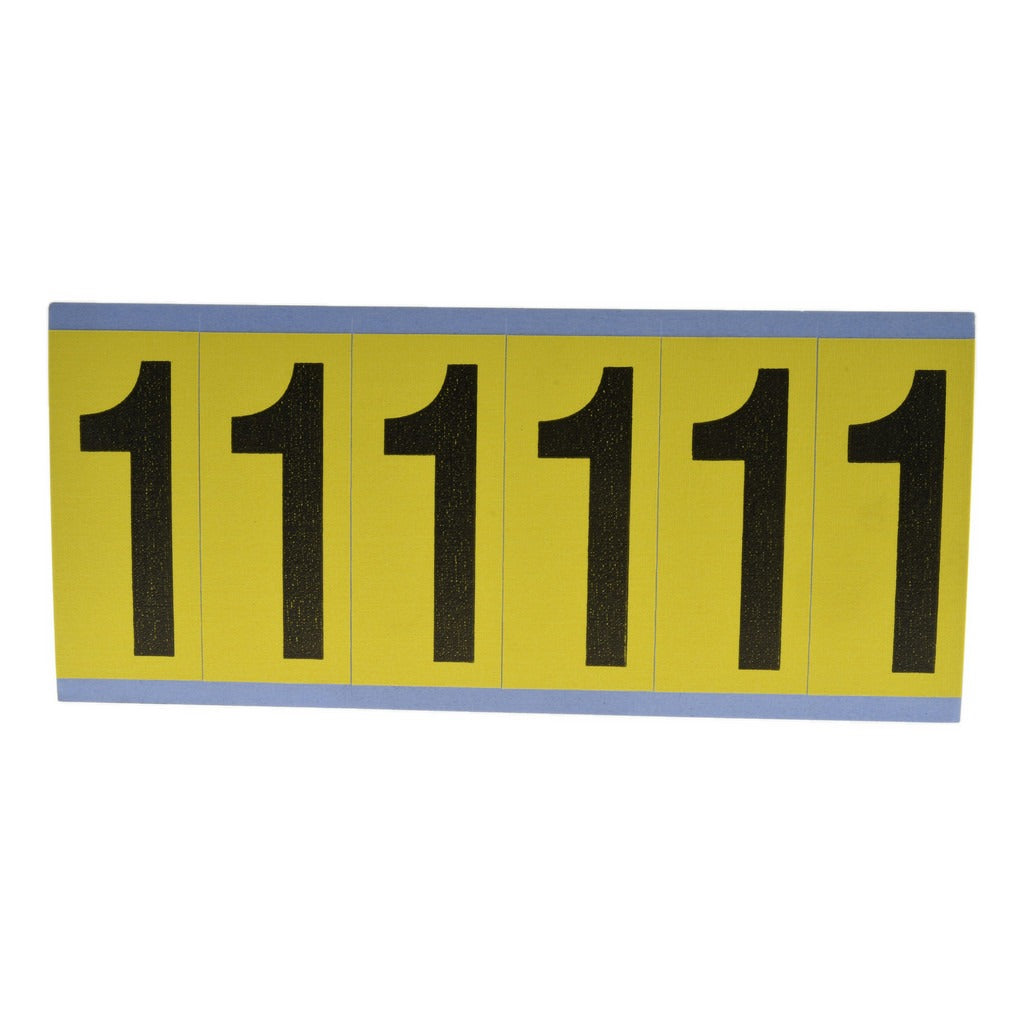 STRANCO Stranco SB6-1 Number Label 1 Inch Rectangle Vinyl