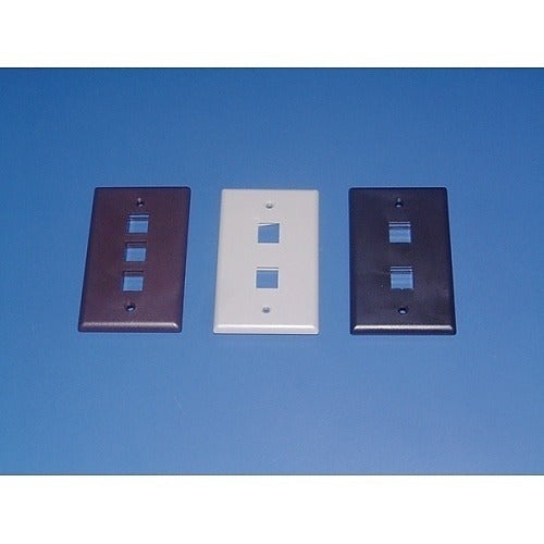 HELLERMANN TYTON Hellermanntyton 854-39236 2-port 1-gang Faceplate Gray