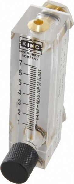 KING TECHNOLOGY King 75301112C-02 Panel Mount Flowmeter 7 Gph 100 Psi