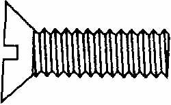 VALUE COLLECTION Value Collection 3RSMSF10C200 10-24x2in Flat Slotted Screw