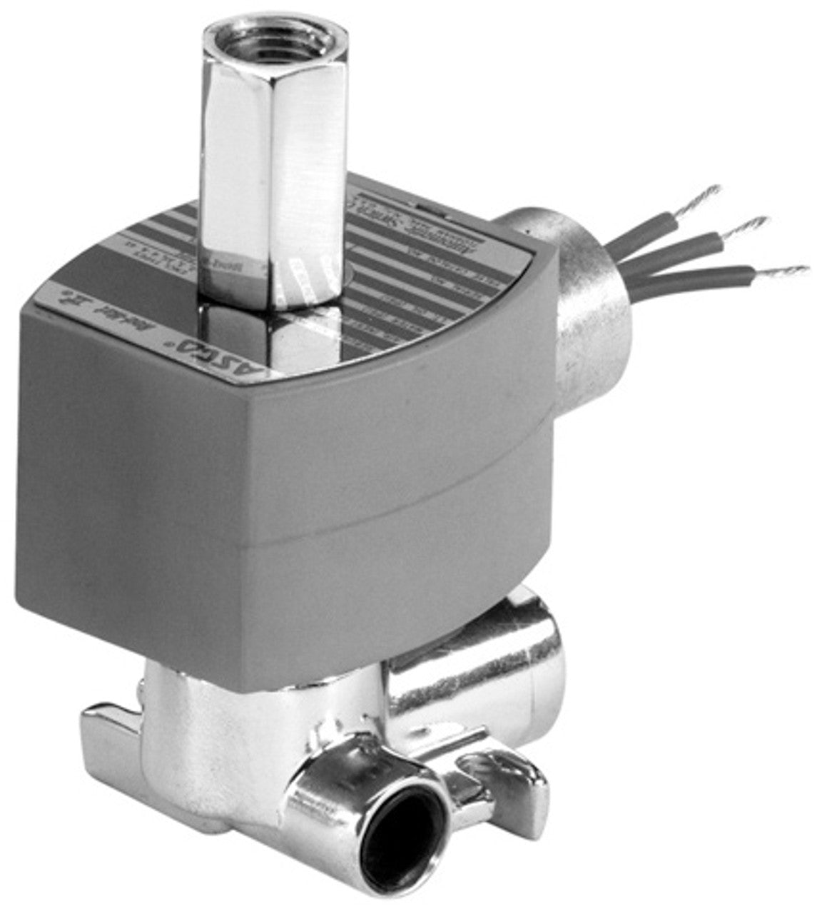 Asco 8317G35 1/4 Inch NC 3-Way Solenoid Valve for Air, Water, and Oil Applications