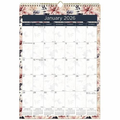 REDIFORM Rediform REDC173128 Monthly Wall Calendar 17x12