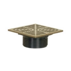 Sioux Chief 832-4HSQ FinishLine 4 in Hub Plastic Stainless Steel Floor Drain